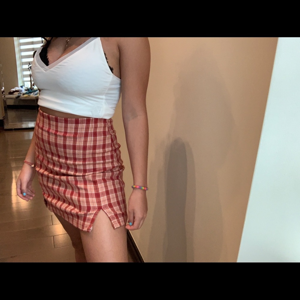 Pacsun plaid skirt